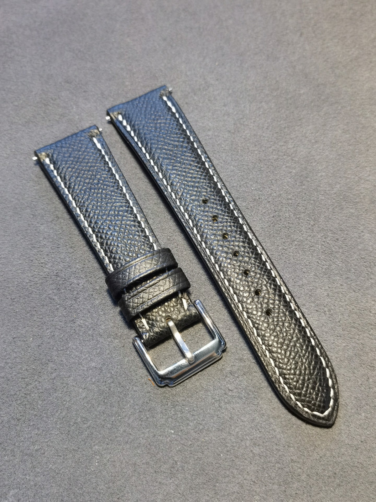 22mm 18mm Embossed Leather Watch Strap