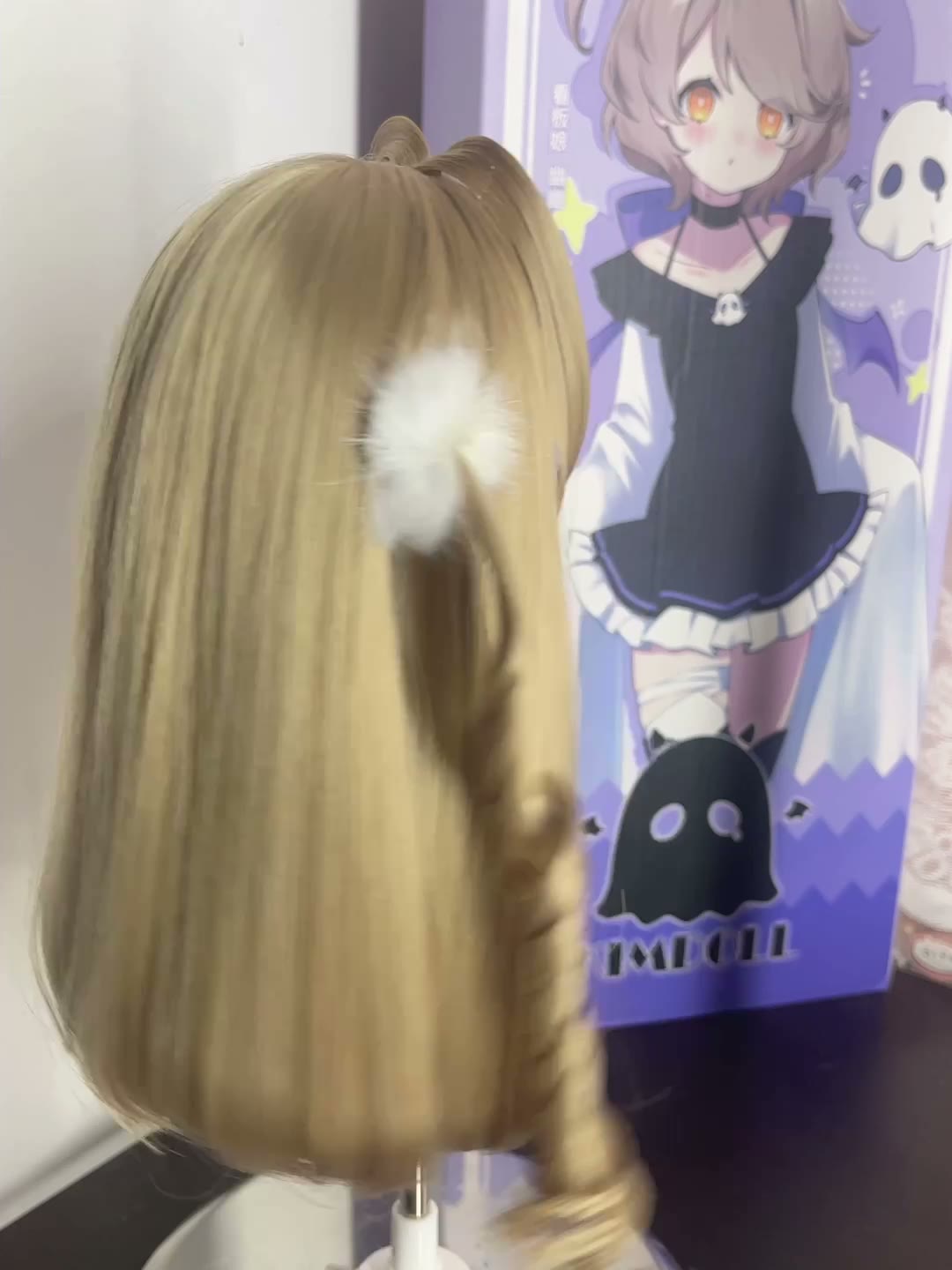 Ash Blonde Doll Wig