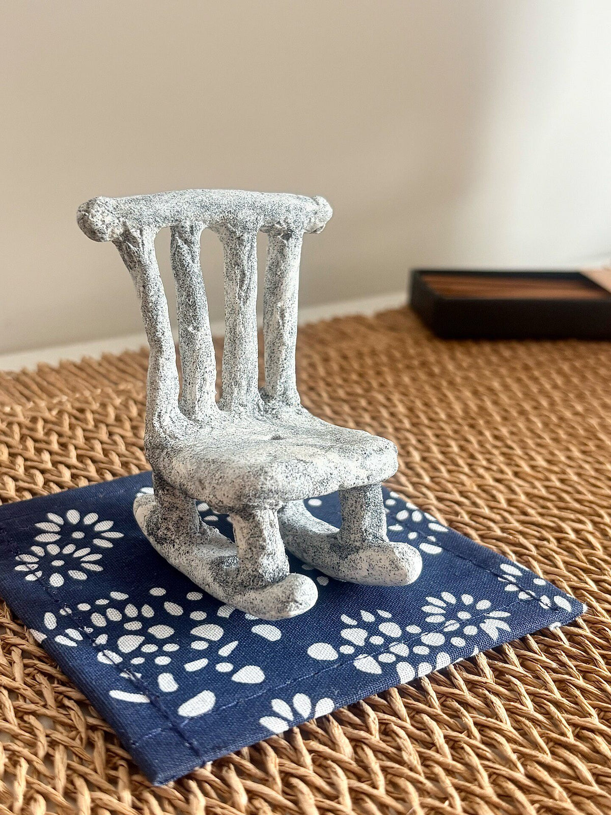 Rock Clay Rocking Chair Incense Holder