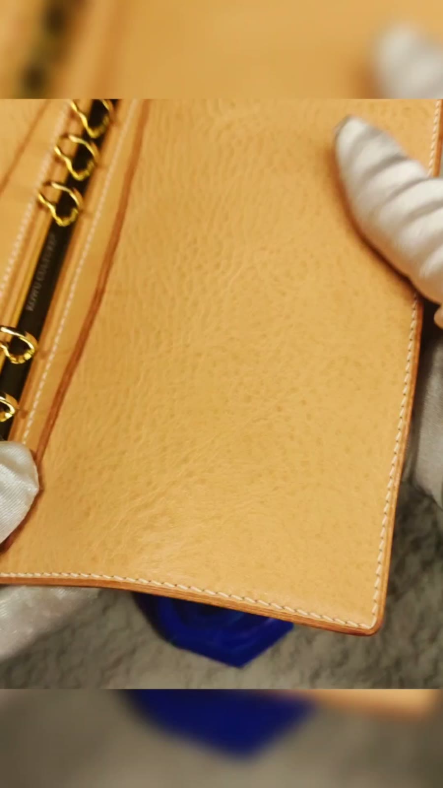 A6 Minimal mapp i italienskt läder