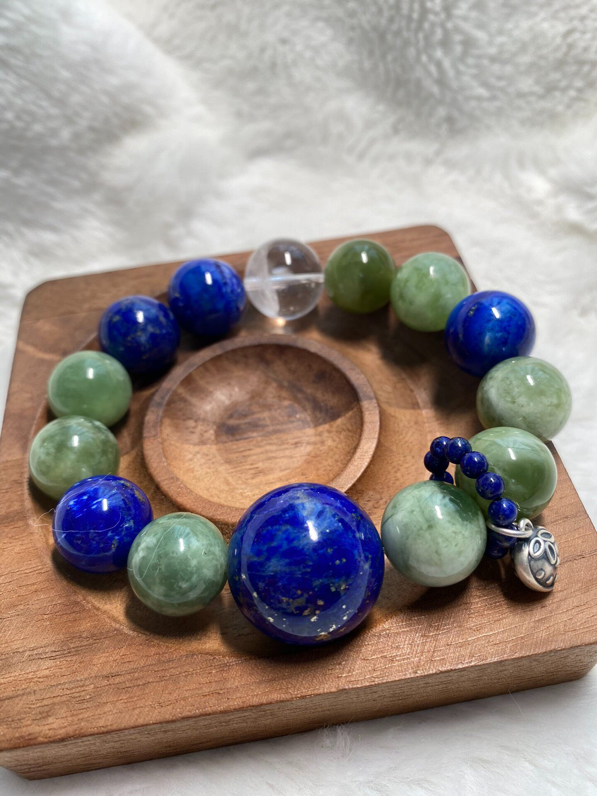 Lapis Lazuli Aventurine Beaded Bracelet