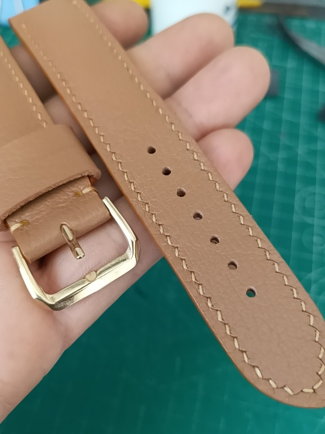 Handmade French Sheepskin Leather Watch Strap