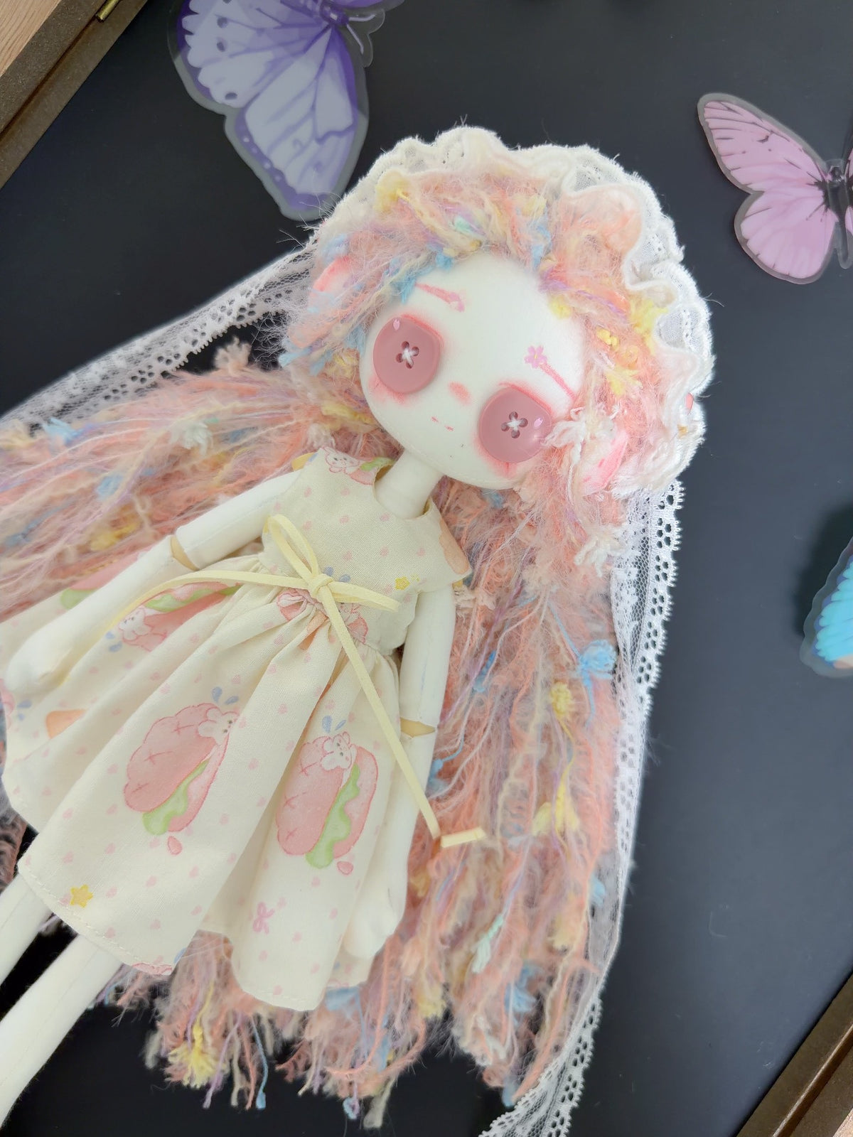 ハンドメイド布製アートドール 30cm