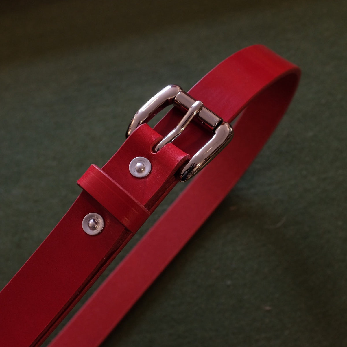 Red Leather Belt