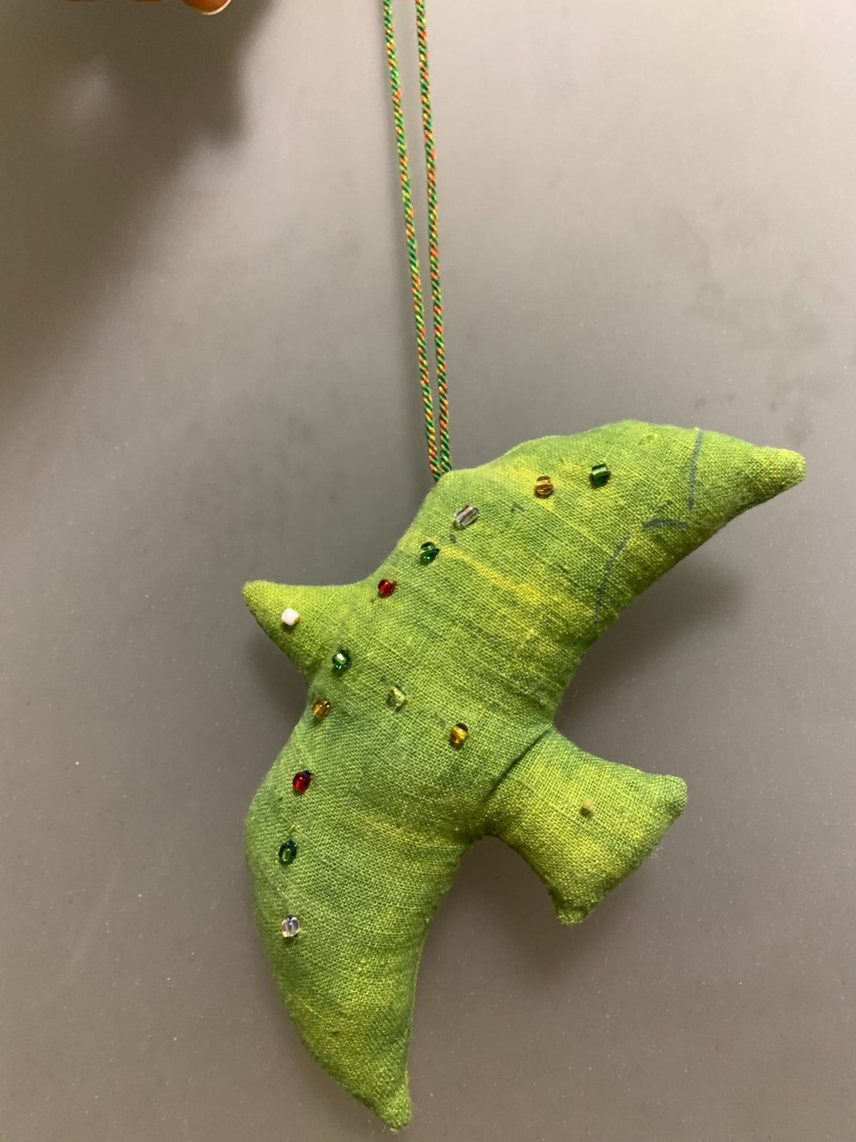 Handmade Plant Dyed Bird Pendant Bag Charm