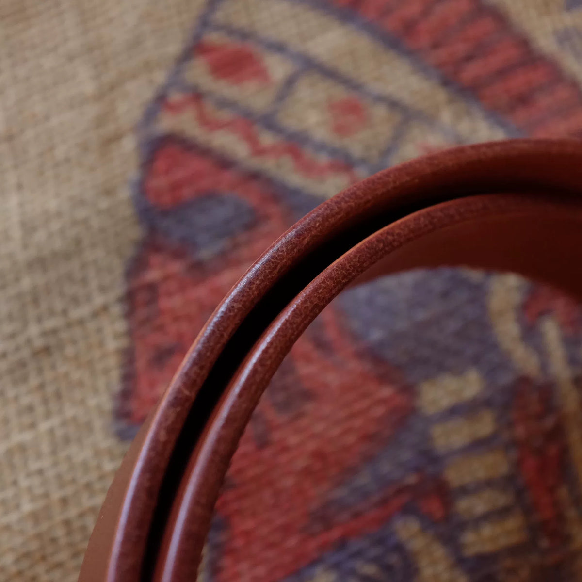 Vegetable Tanned Leather Belt Silver Buckle