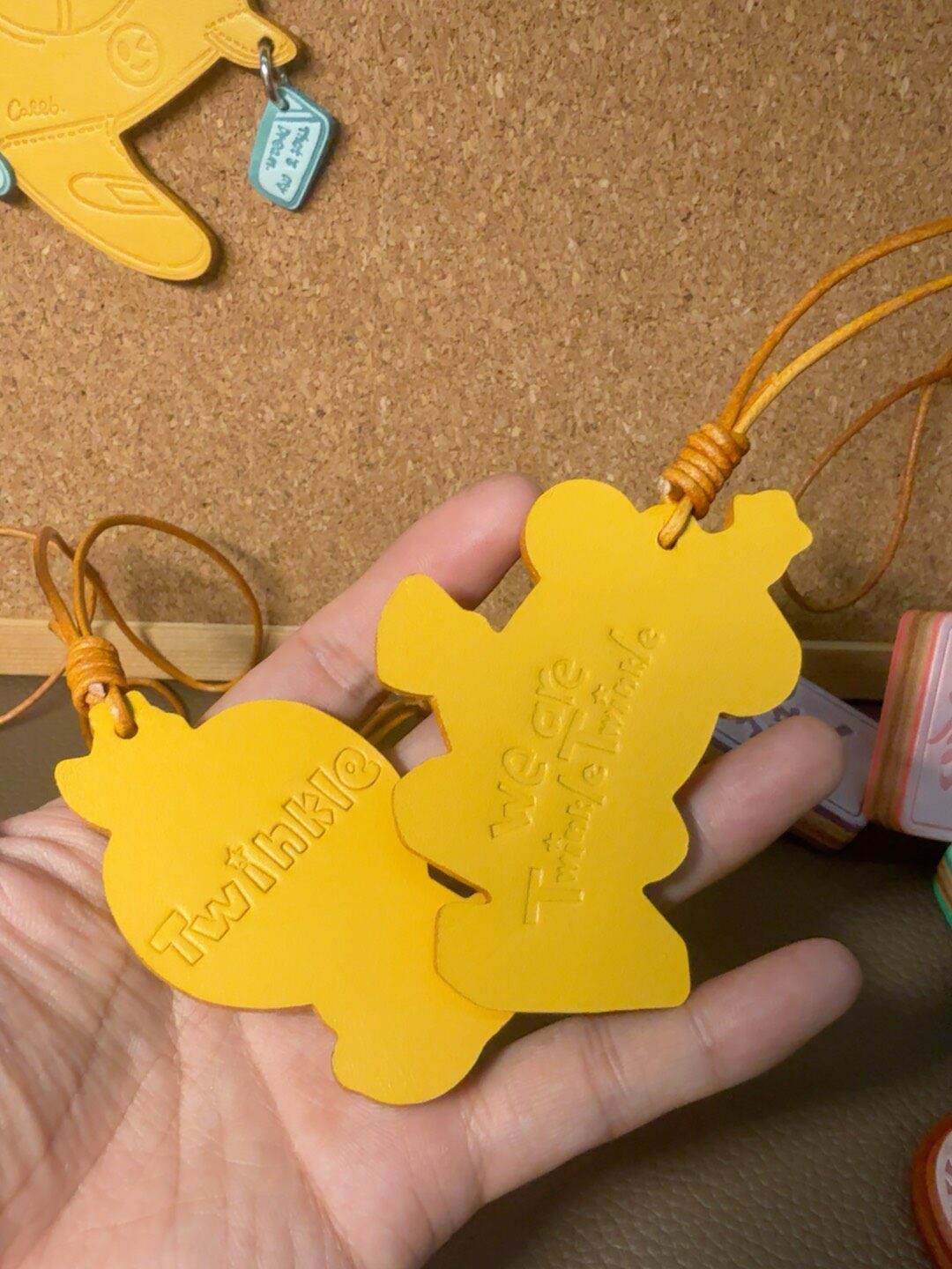 Handmade Leather Cartoon Pendant Bag Charm
