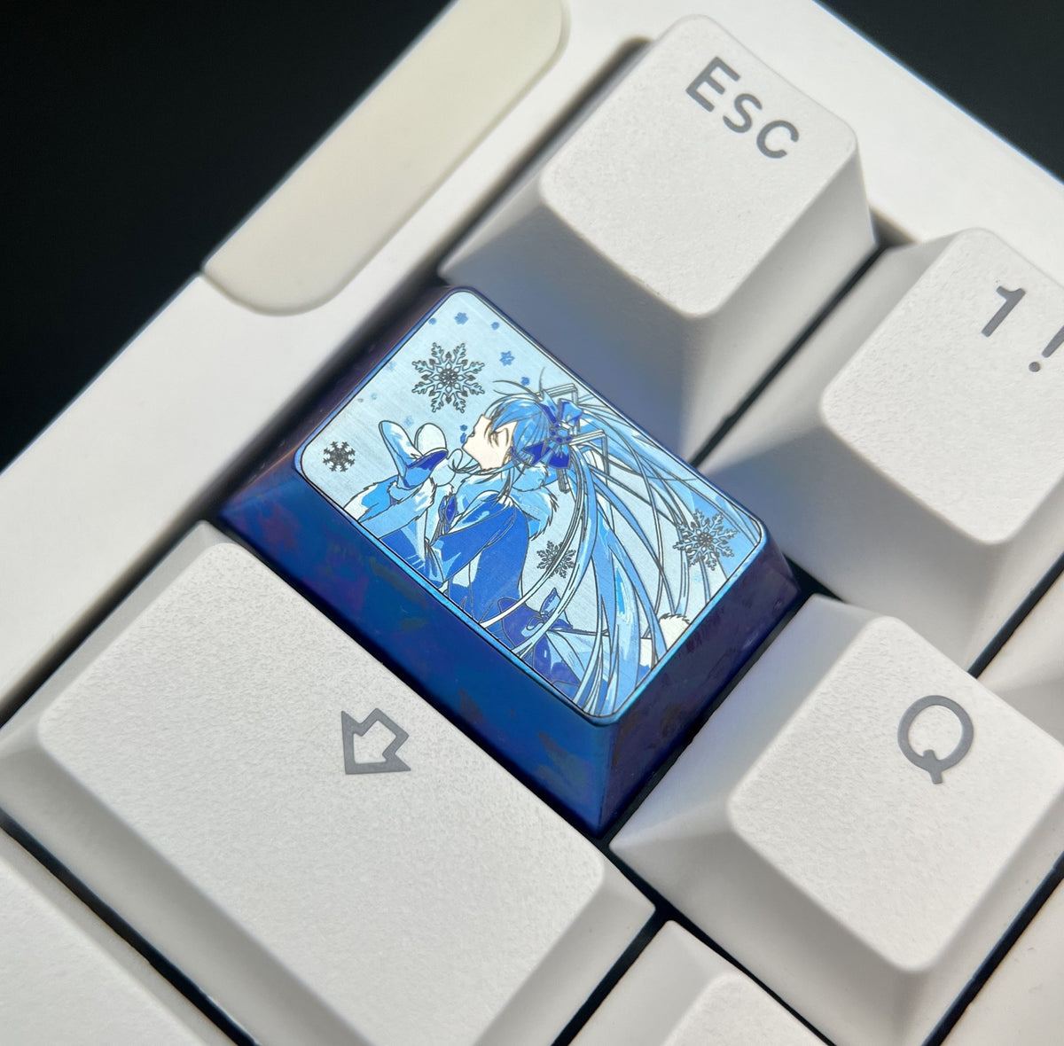 Hatsune Miku 1.5u Titanium Alloy Keycap