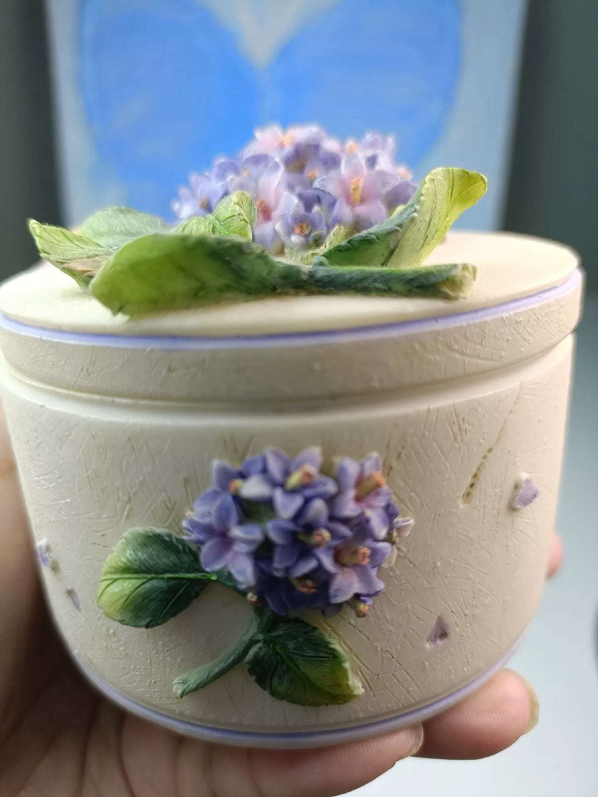Pot de rangement floral en silicone avec couvercle