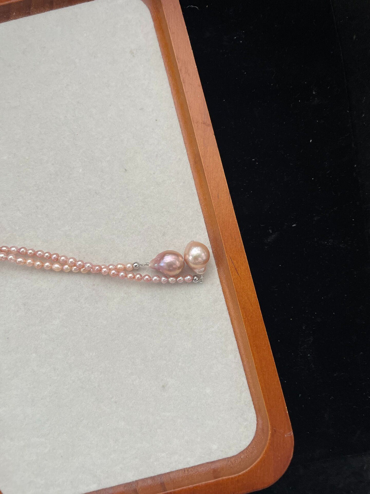 Collar Cadena para Jersey de Perlas Naturales Barrocas