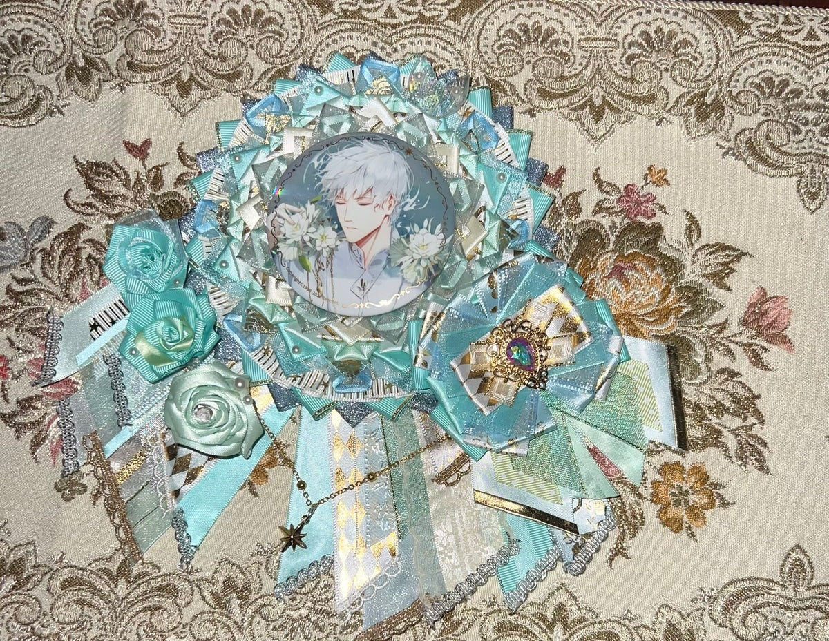 Teal Ribbon Badge Holder with Long Trail