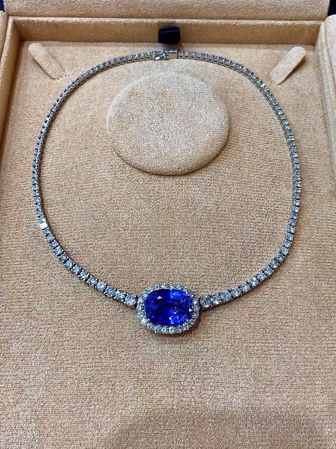 Royal Blue Gemstone & White Pearl Jewelry Collection
