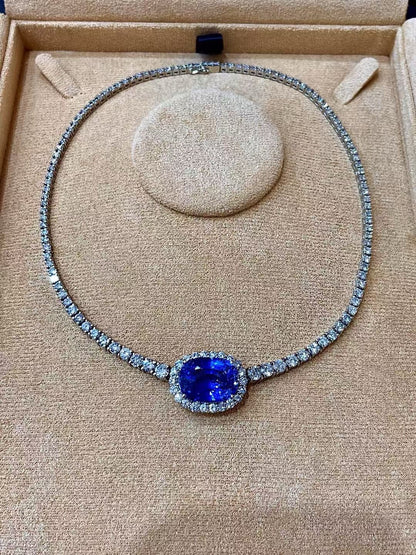 Royal Blue Gemstone & White Pearl Jewelry Collection