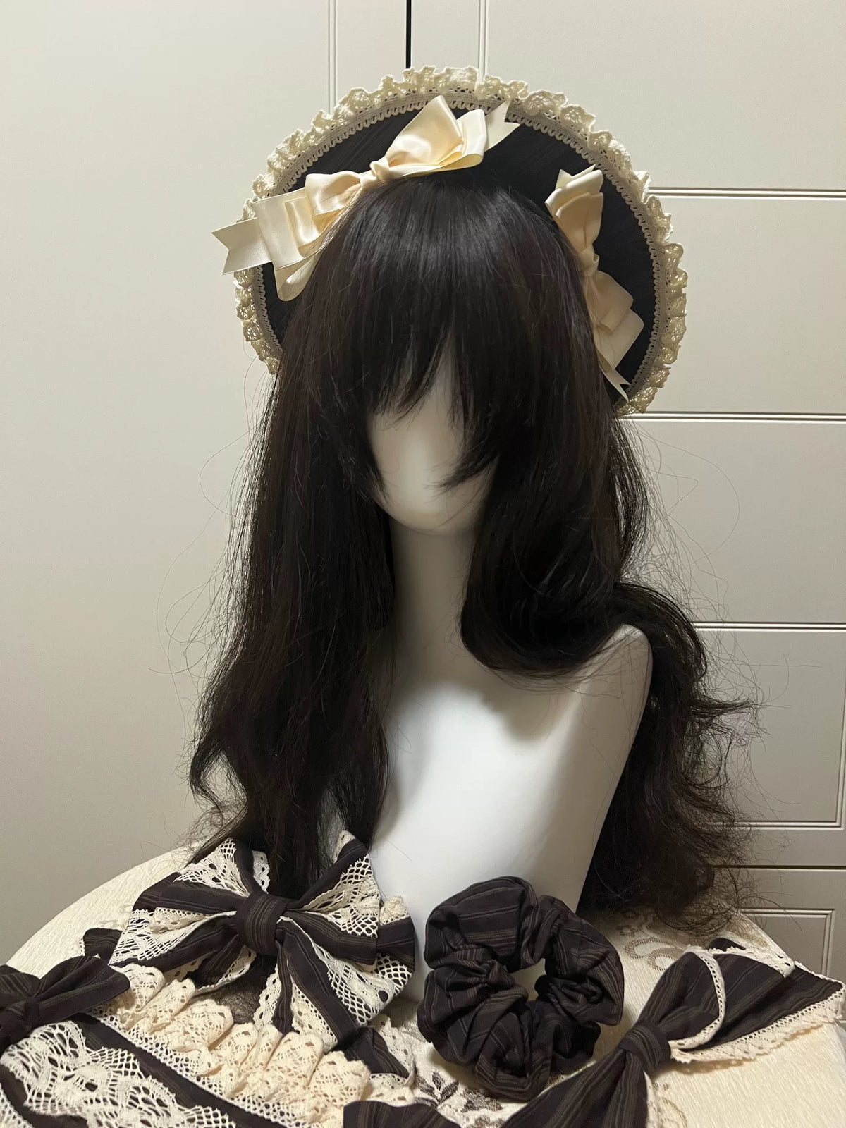 Lolita Style Amber Heart Flat Hat
