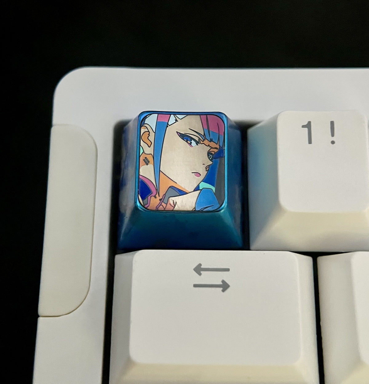 Lucy Cyberpunk Edgerunners Titanium Keycap