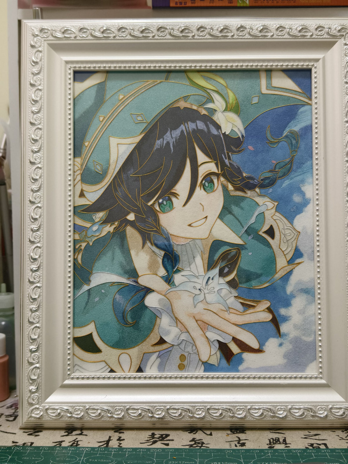 Cloisonne Enamel Artwork Genshin Venti Portrait