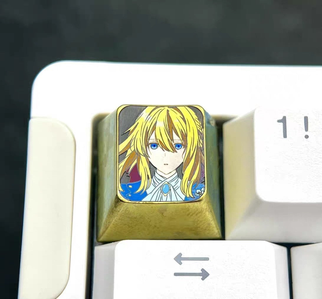 Titanium Alloy 1u Violet Evergarden Keycap