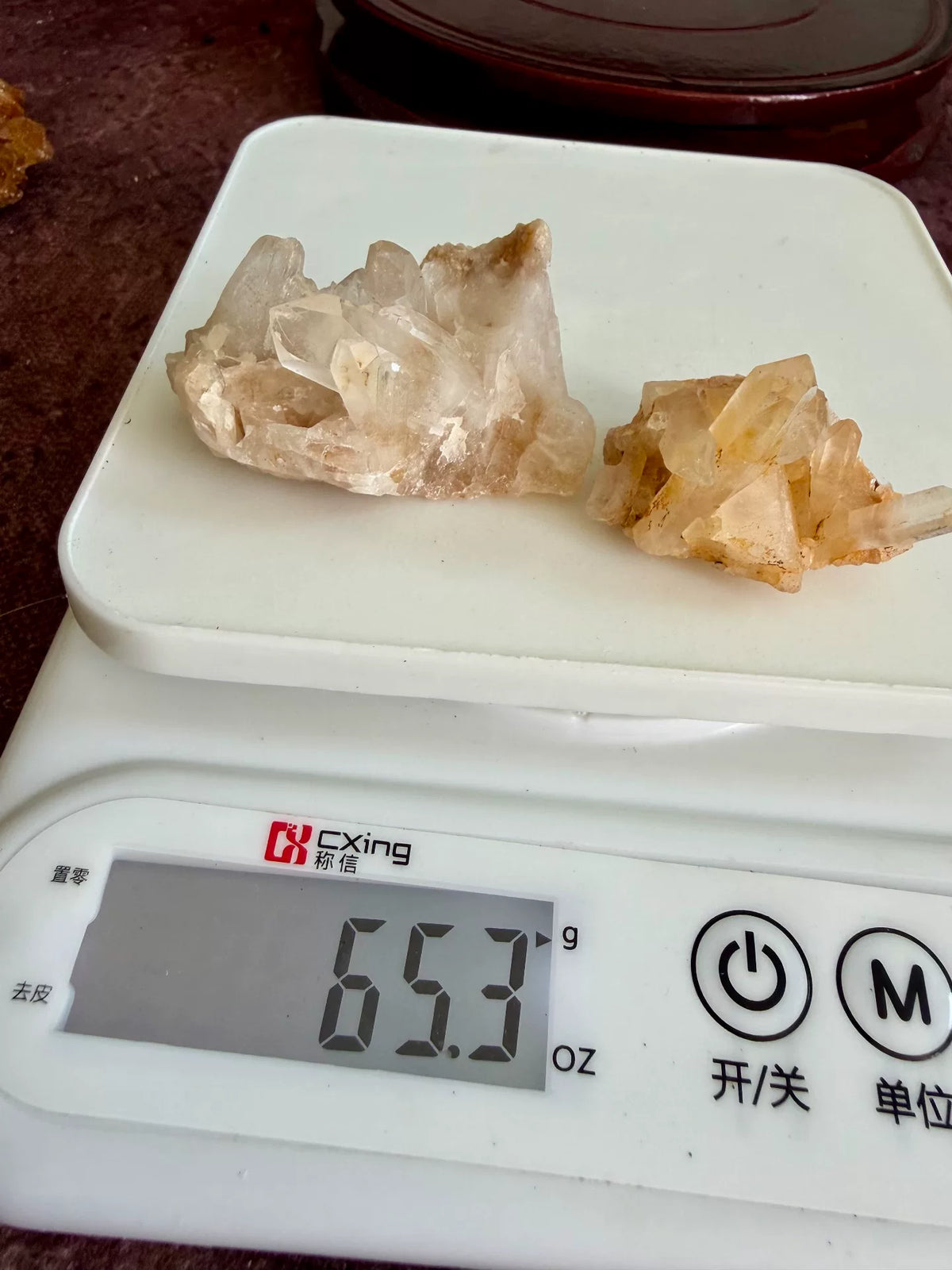 Citrine Crystal Bonsai in Ceramic Bowl