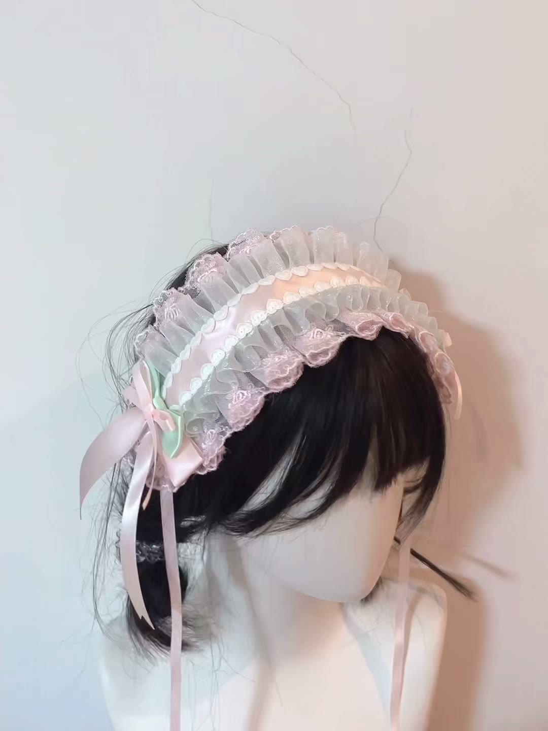 Pink Mint Green Lolita Handmade Headband