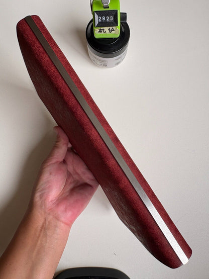 Handmade A5 Leather Binder, Wine-Red Pueblo, 15-Ring Mechanism
