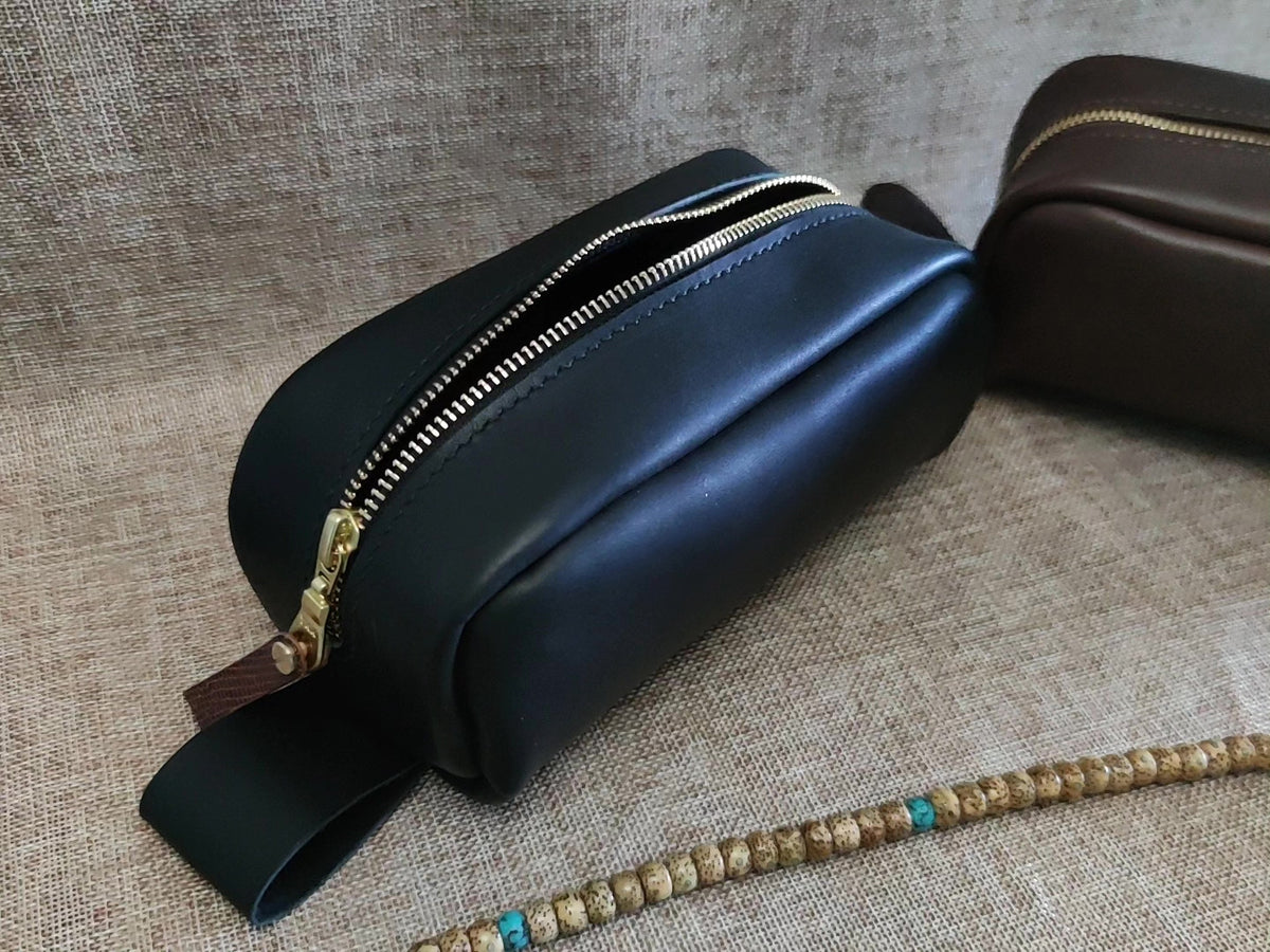 Pojo de Couro Clutch e Bolsa de Ferramentas Artesanal