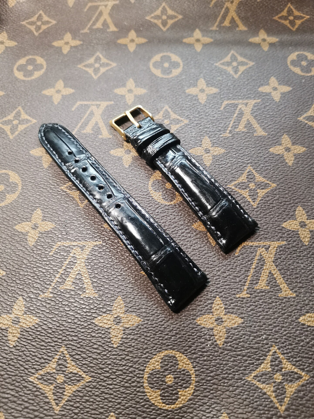Handcrafted Crocodile Leather Watch Strap