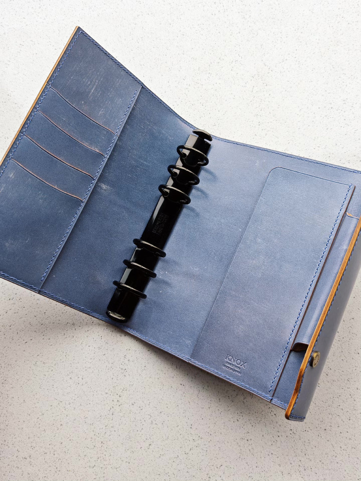 A6 KNOX Bridle Leather Tri-Fold Notebook Cover