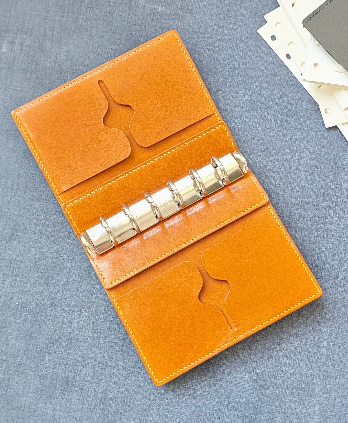A7 Bifold Leather Notebook Cover