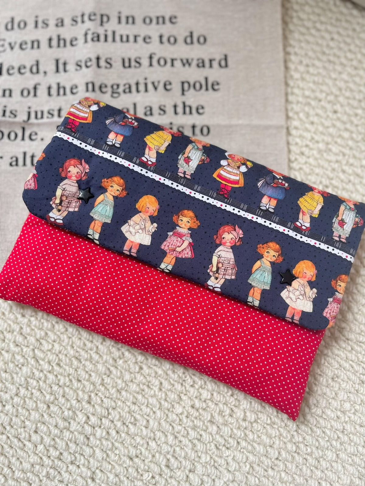 Funda de algodón acolchada hecha a mano para iPad Mini