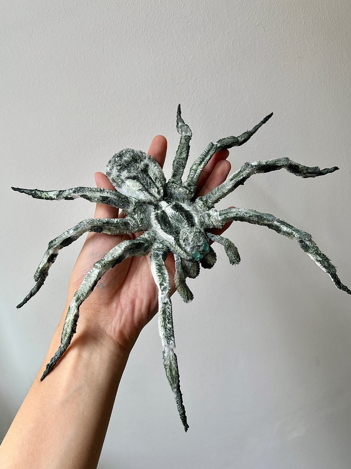Chenille Stem Plush Spider with Poseable Legs
