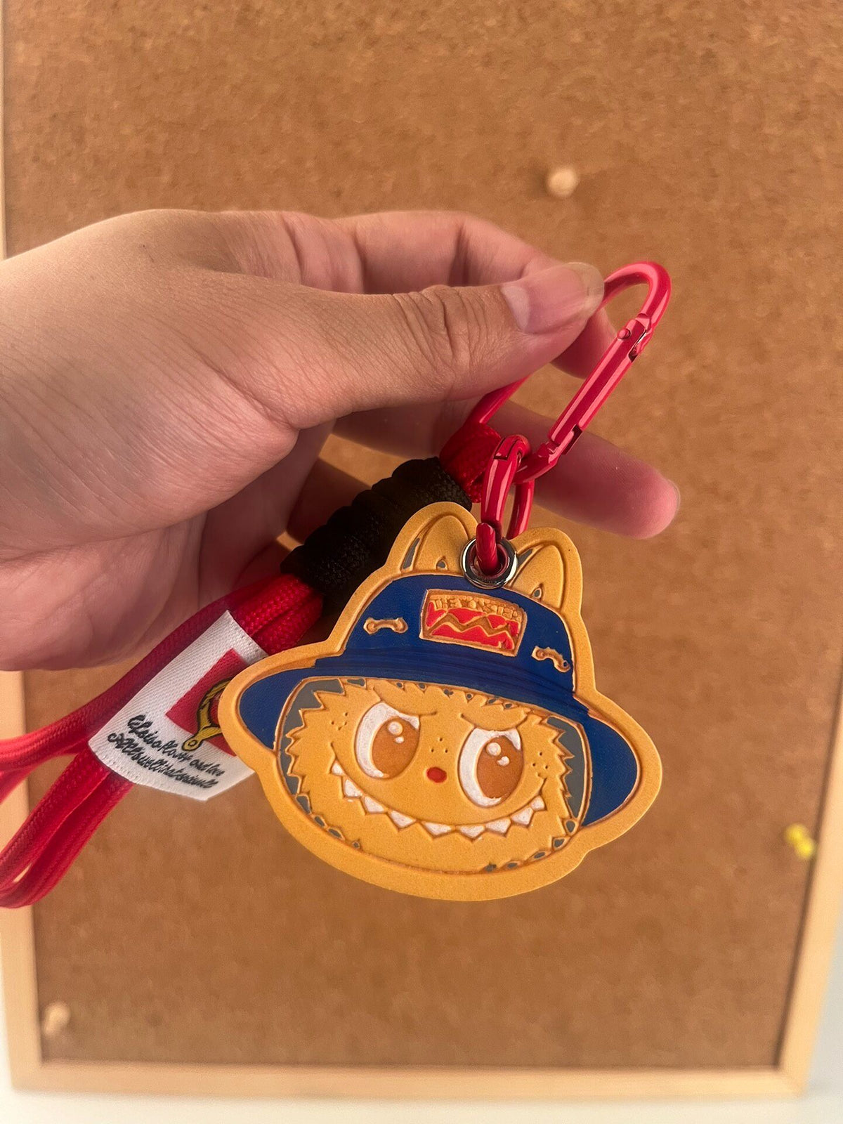 Handpainted Leather Monster Keychain Bag Charm