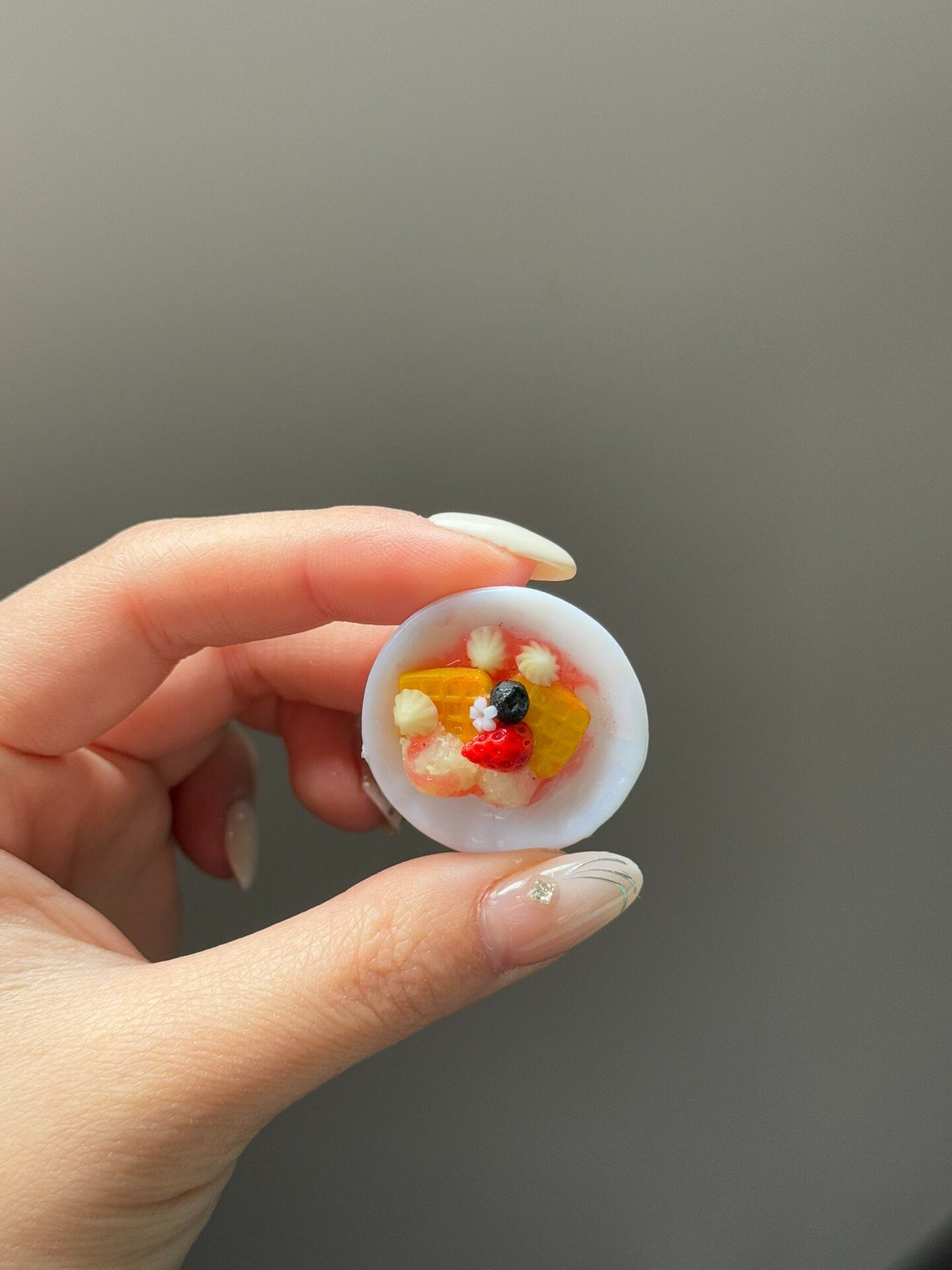 Miniature Clay Dessert Plate 2cm