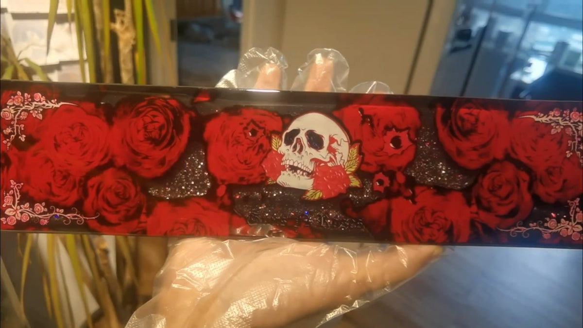 Resin Keyboard Wrist Rest with Guns N Roses Design