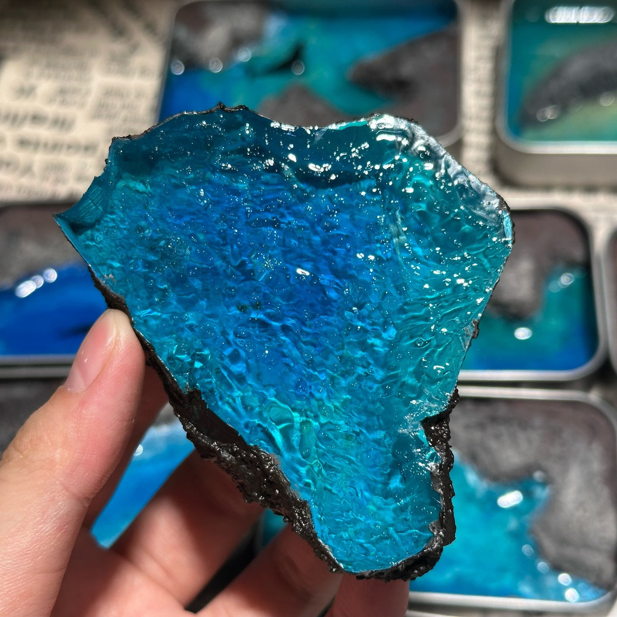 Miniature Geode Resin Desktop Decor