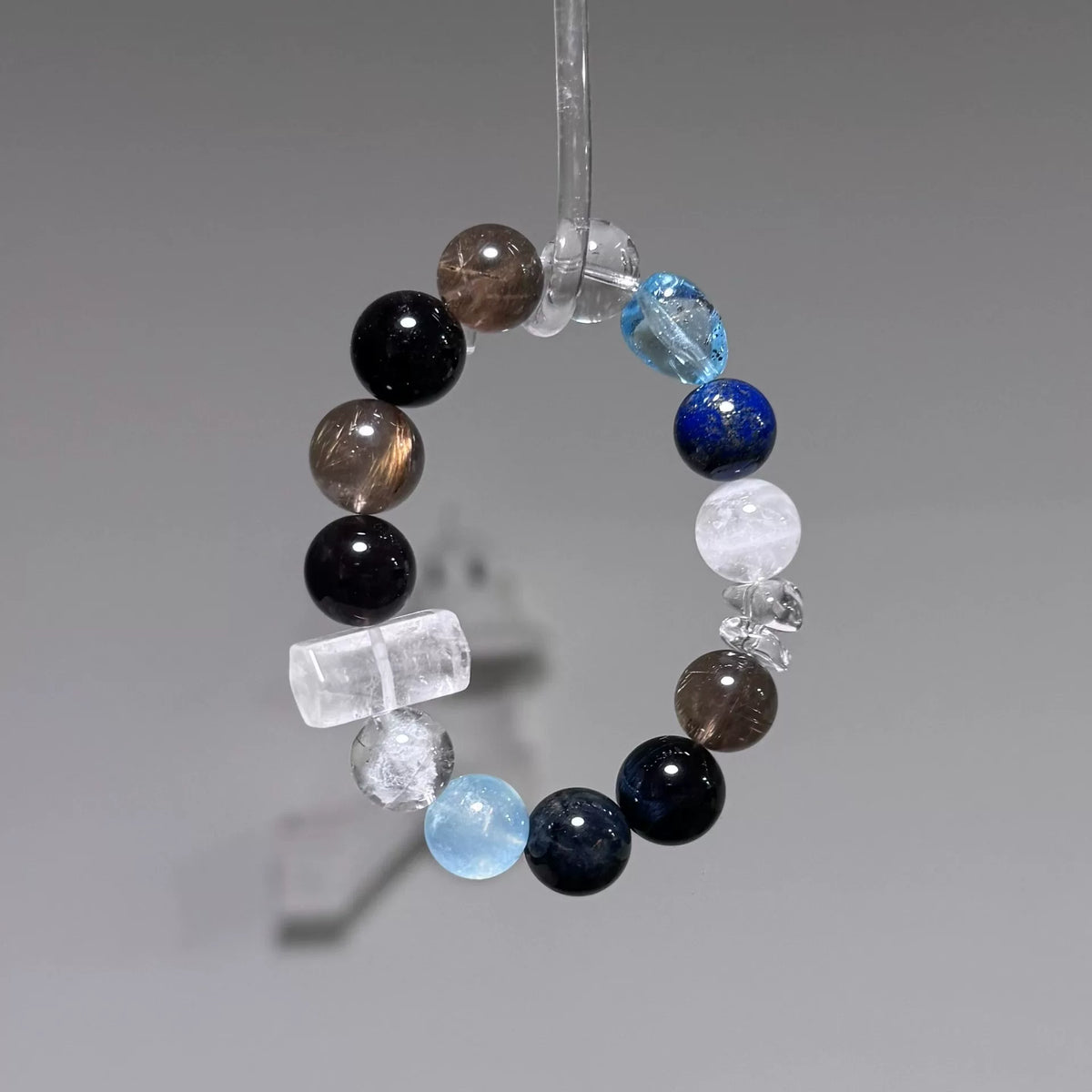 Mixed Gemstone Beaded Crystal Bracelet