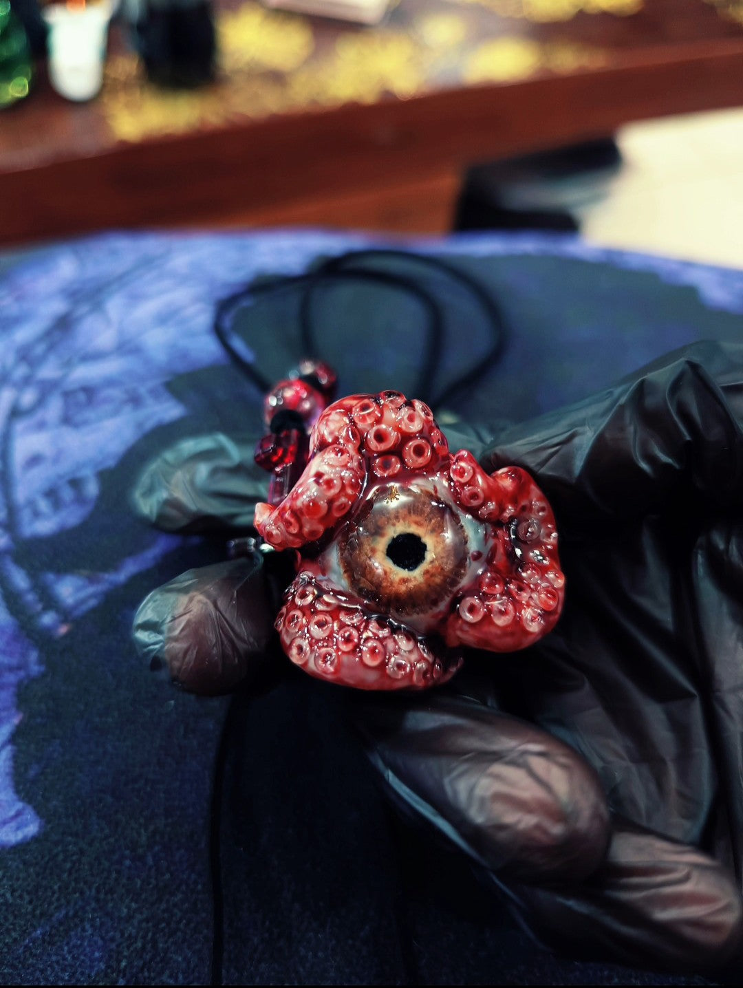 Cthulhu Eye Tentacle Resin Pendant
