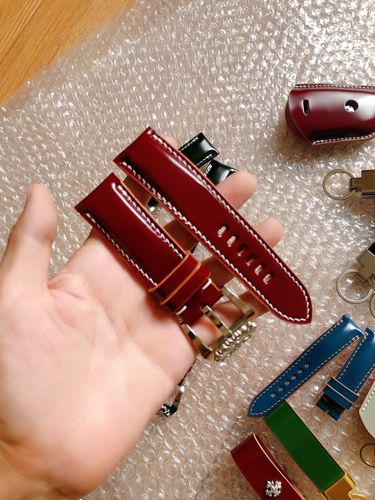 Japanese Shinki Shell Cordovan Panerai Watch Strap