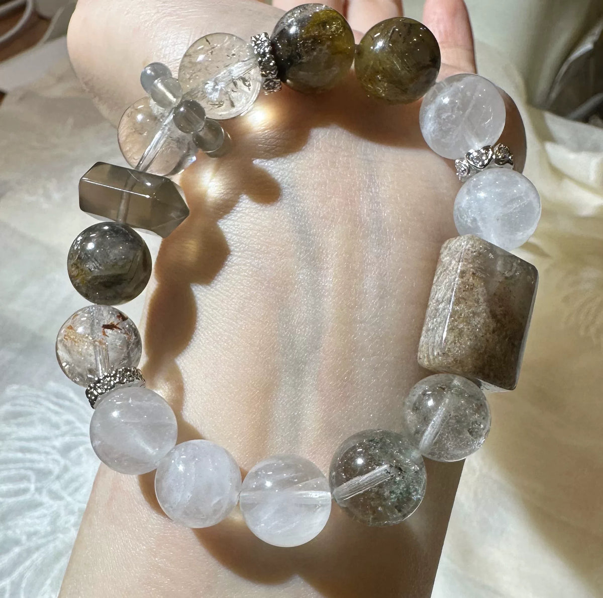 Mixed Gemstone Energy Crystal Bracelet