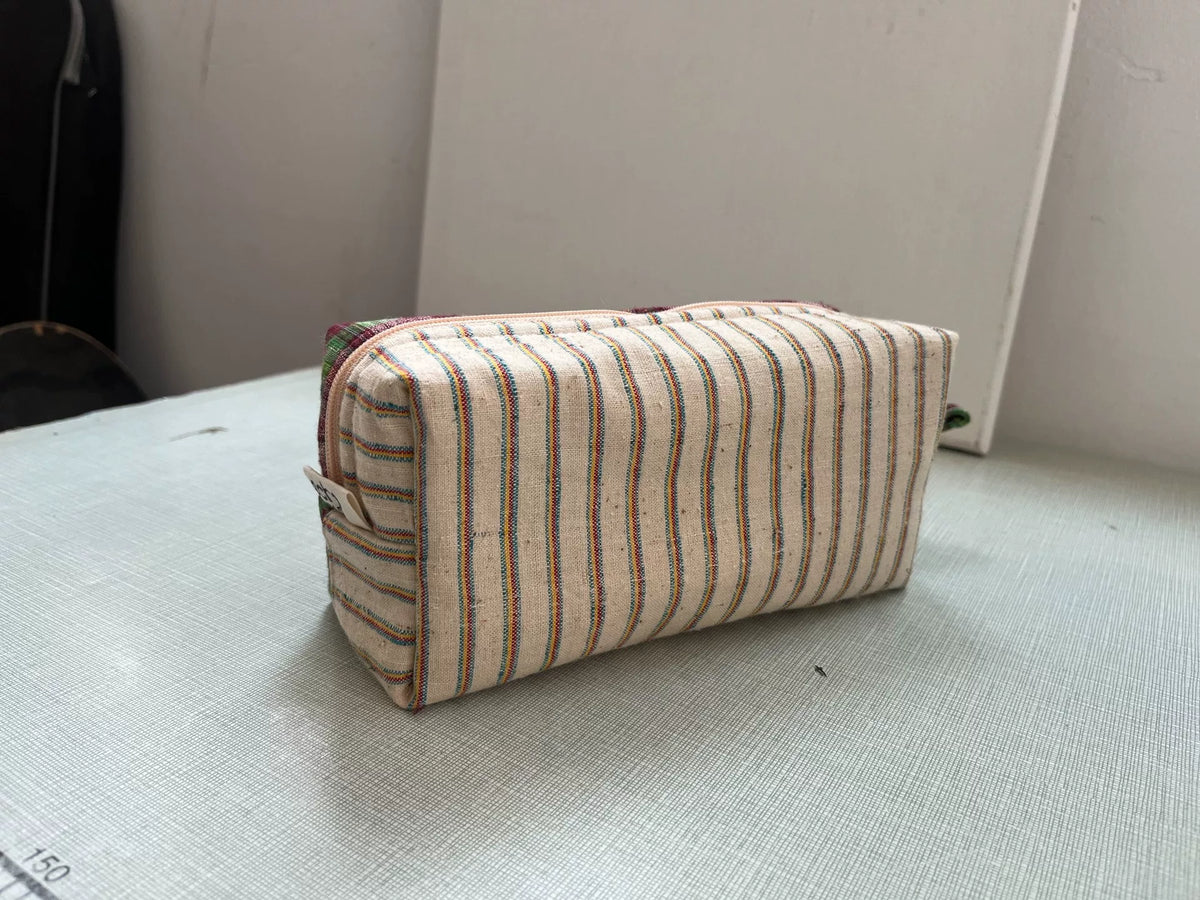 Necessaire de Algodão Xadrez 20cm