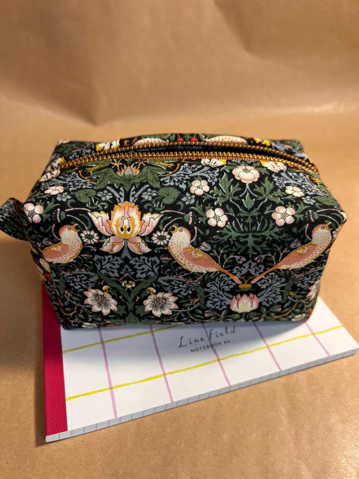 Strawberry Thief Pattern Fabric Pouch