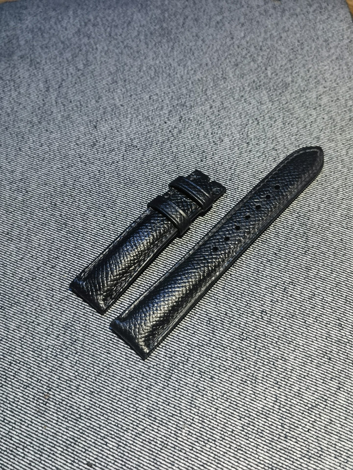 Epsom Leather Watch Strap Black