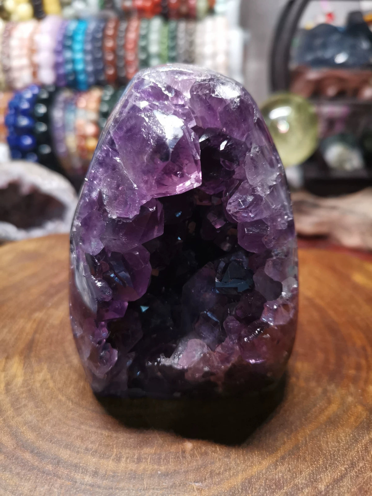 Uruguayan Amethyst Geode with Large Crystal Points