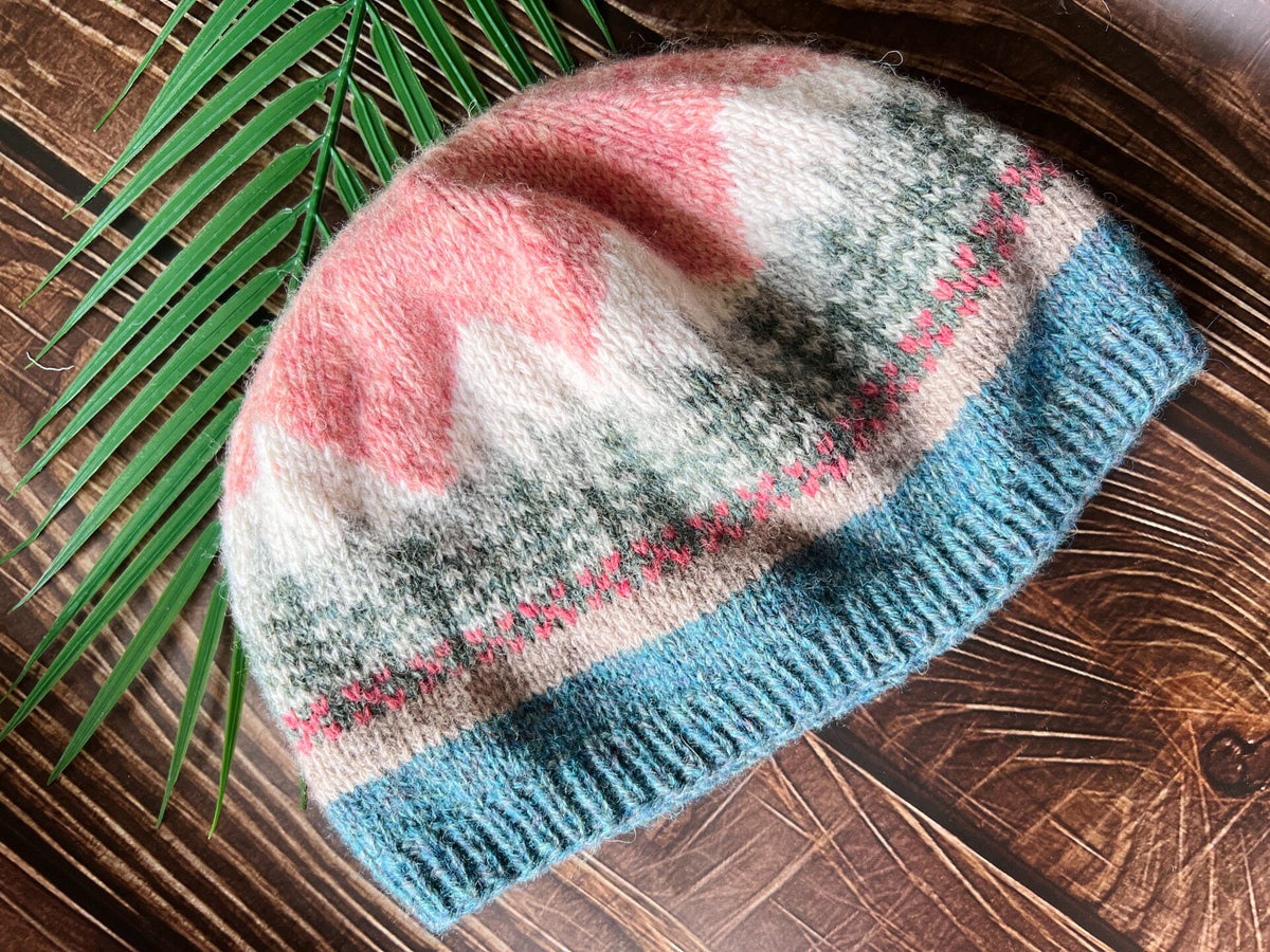 Shetland Wool Patterned Hat
