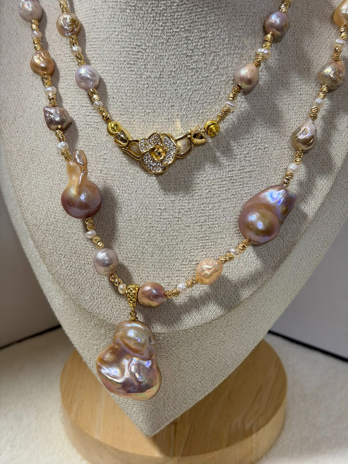 Multicolor Baroque Pearl Long Necklace