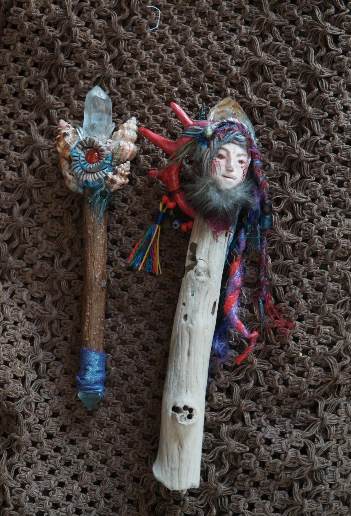 Handcrafted Driftwood Crystal Wand