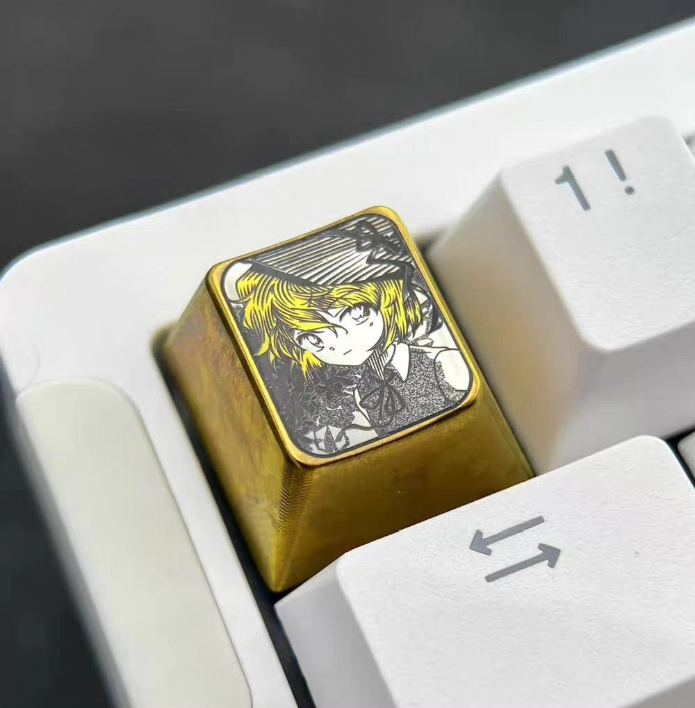 Detective Conan Haibara Ai Titanium Pointillism Keycap