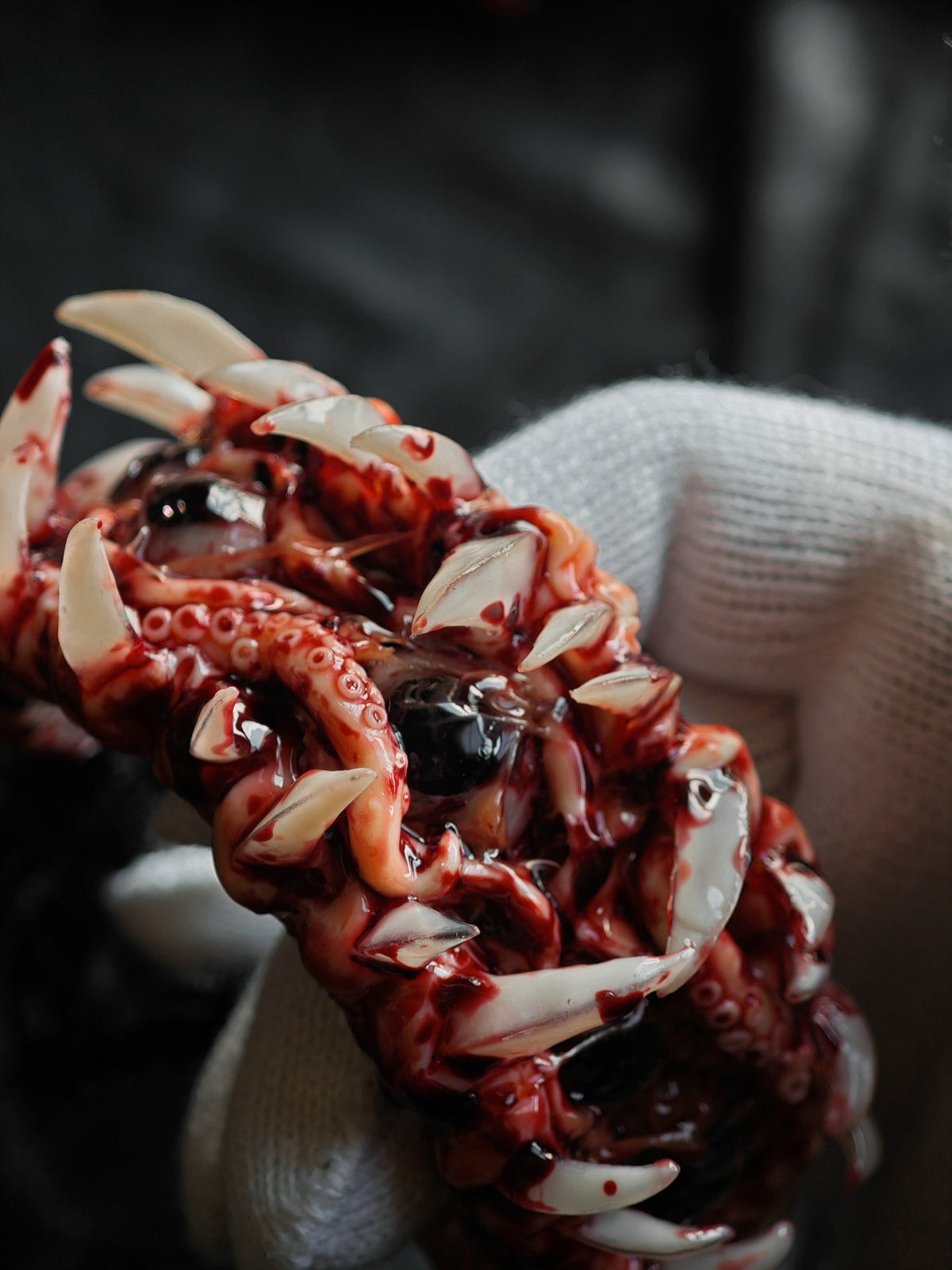 Cthulhu Split Mouth Resin Cuff Bracelet