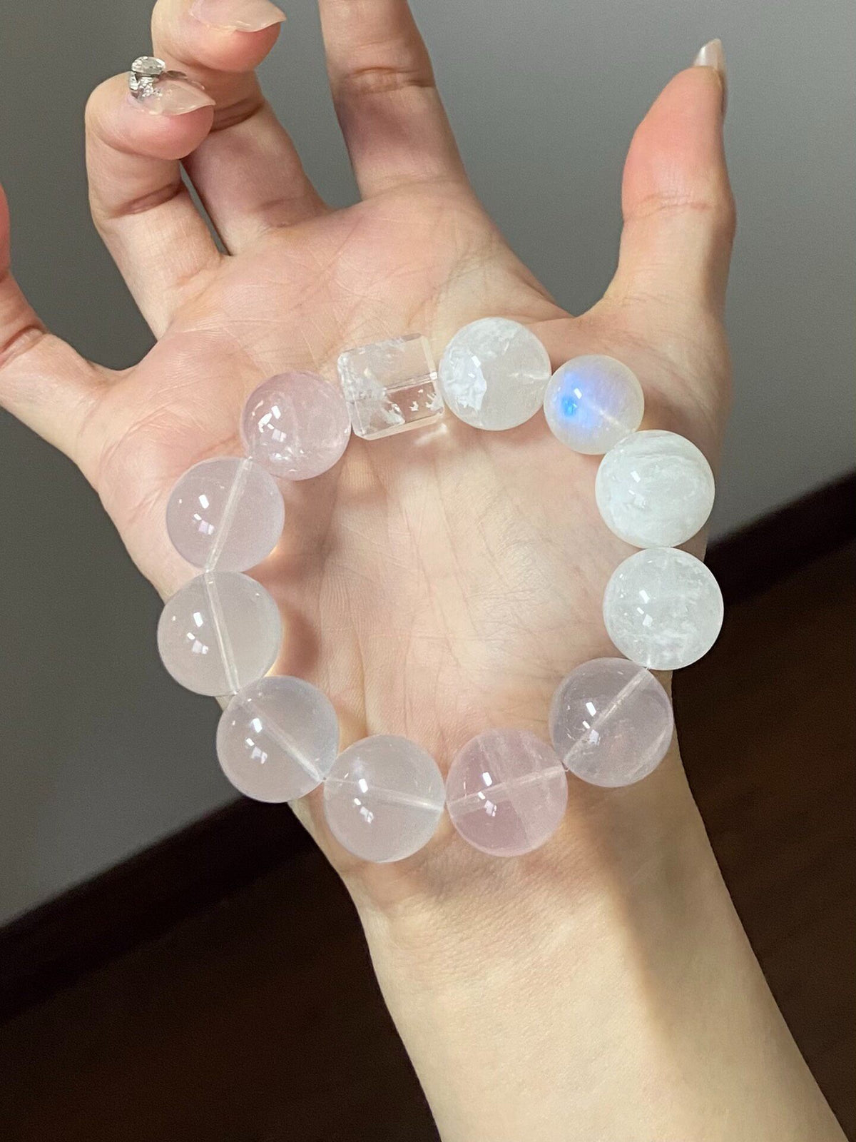 Rose Quartz Mixed Gemstone Beaded Bracelet