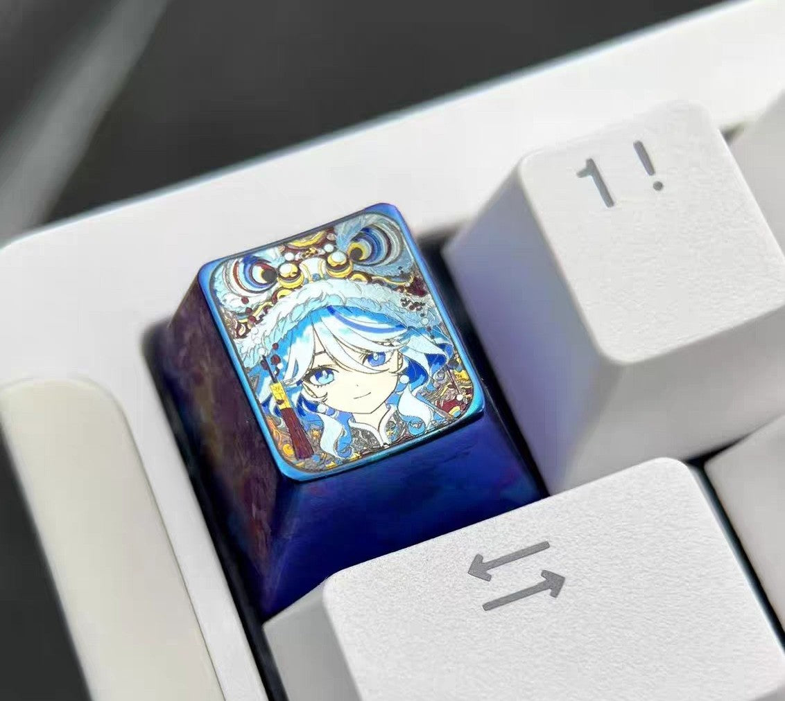Furina Titanium Alloy Mechanical Keycap