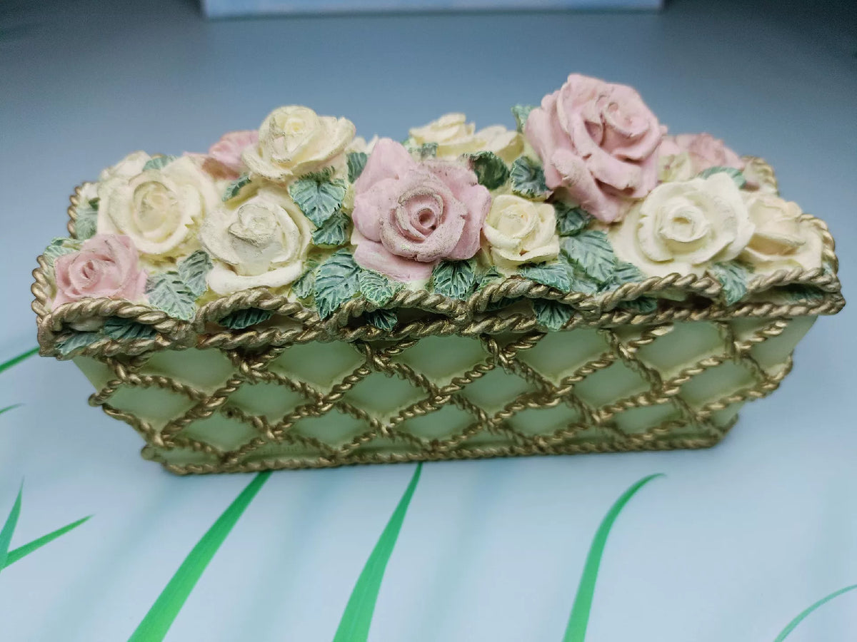 Moule en silicone style panier tressé